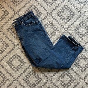 H and m high rise loose fit ankle mom jeans
